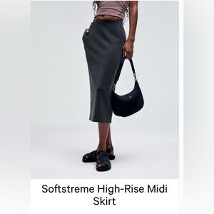 Lululemon Softstreme Midi Skirt Black